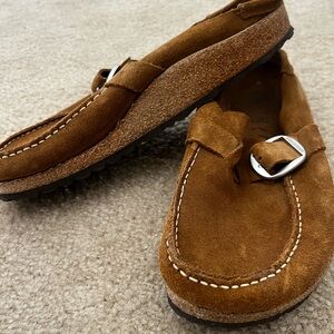 Women’s Birkenstock Buckley Suede Leather Loafer - Shade Tea